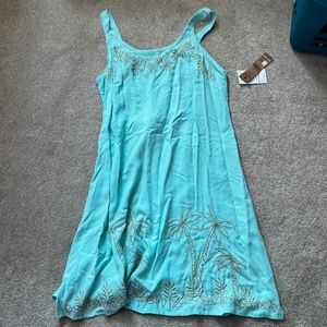 NWT Large Aqua Swimsuit coverup Raya Sun